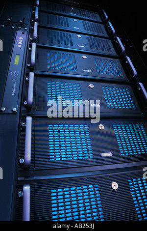 Server-Rack Serverschrank Stockfoto