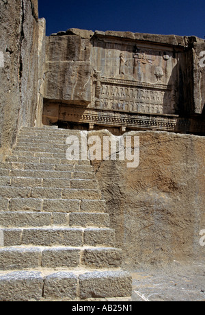 Treppe von Artaxerxes II. im antiken Stadt Persepolis, den Iran, den Nahen Osten zu theTomb Stockfoto