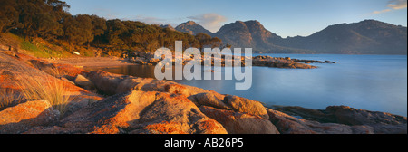 die Gefahren von Coles Bay Freycinet National Park Tasmanien Australien Stockfoto