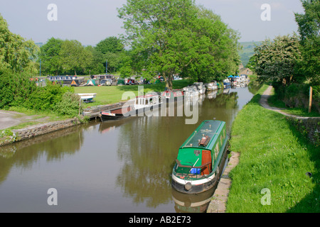 Canal an Marple Macclesfield, Cheshire Stockfoto