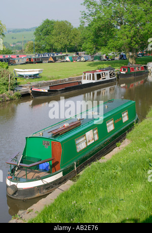 Canal an Marple Macclesfield, Cheshire Stockfoto