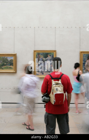Ein Gemälde in der Musée D Orsay zu beobachten Stockfoto