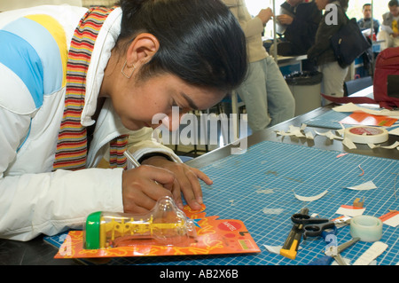 Schüler und Lehrer von der Universidad Tecnológica de México UNITEC Teil von Mexiko s System der privaten Hochschulen Stockfoto