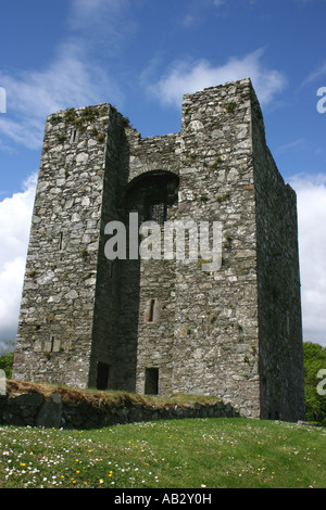 Audleys Burg, Strangford, County Down, Nordirland Stockfoto