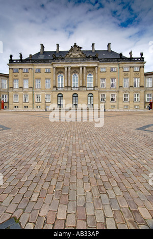 Christian VIII Palast, auch bekannt als die Levetzau auf Amalienborg in Kopenhagen. Stockfoto