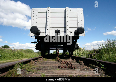 Eisenbahnwaggon, Middletop top, Derbyshire, England, UK Stockfoto