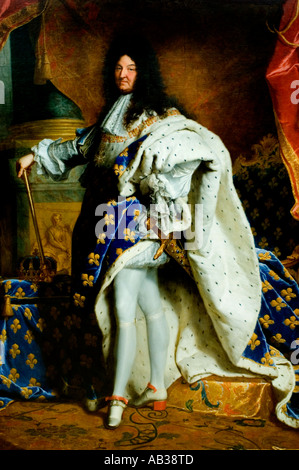 Louis XIV, der Sonnenkönig (Le Roi Soleil 1638-1715), 1701, Hyacinthe Rigaud (1659-1743) Stockfoto