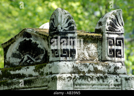 Grabstein Detail in Bunhill Felder Friedhof London Borough of Islington Stockfoto