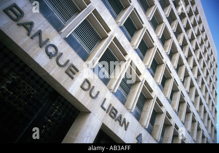 Banque du Liban (Zentralbank), Hamra, Beirut, Libanon. Stockfoto