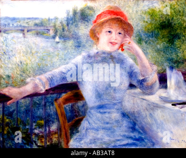 Alphonsine Fournaise auf der Insel von Chatou Pierre Auguste Renoir 1841-1919 Stockfoto