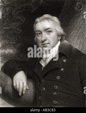 Edward Jenner, 1749-1823. Englische Chirurg, Entdecker der Pockenimpfung Stockfoto