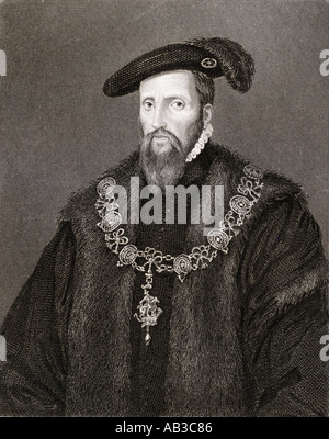 Edward Seymour, Herzog von Somerset, Baron Seymour der Hache aka der Beschützer, um 1500 - 1552. Lord Protector von England während des Tudor Periode. Stockfoto