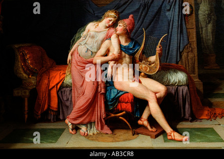 Die Liebe von Paris und Helen, 1788, Jacques-Louis David 1748 – 1825 Frankreich Französisch Griechisch Griechenland Sparta Troja Trojan Stockfoto