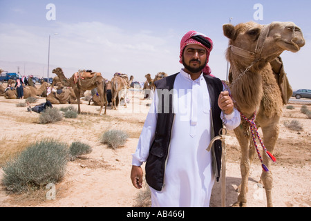 Das Kamel Rennen in Palmyra Syrien Stockfoto