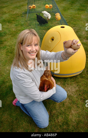 OMLET EGLU CHICKEN HOUSE UK 2007 Stockfoto