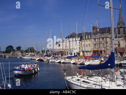 Alten Hafen Honfleur Calvados Normandie Frankreich Stockfoto