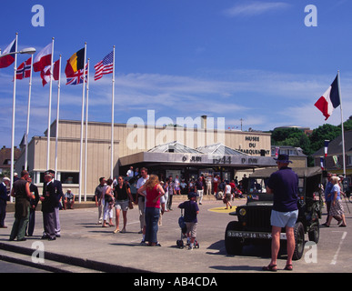 D-Day feiern Arromanches Calvados Normandie Frankreich Stockfoto