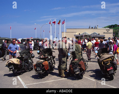 D-Day feiern Arromanches Calvados Normandie Frankreich Stockfoto