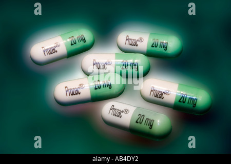 Prozac-Kapseln. Stockfoto