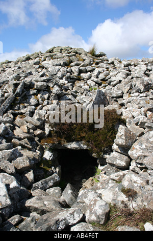 Eingang zur Grabkammer Langass Barpa Langais North Uist äußeren Hebriden Schottland Juni 2007 Stockfoto