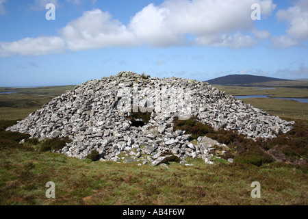 Langass Grabkammer Barpa Langais North Uist äußeren Hebriden Schottland Juni 2007 Stockfoto