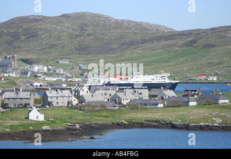 Caledonian macbrayne Fähren günstig bei castlebay Barra Schottland juni 2007 Stockfoto