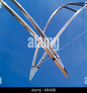 Detail der Skulptur "Gründe für Voyaging", Kunstgalerie in Christchurch, Canterbury, Neuseeland Stockfoto