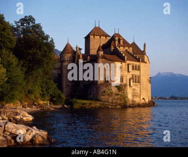 Montreux, Chateau De Chillon Stockfoto