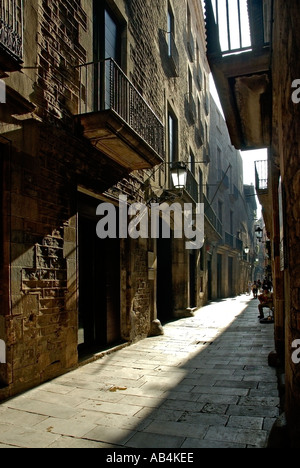 Eintritt in das Museu Picasso, untergebracht in der mittelalterlichen Palast Palau Berenguer d Aguilar, Carrer de Montcada, Barcelona, Spanien Stockfoto