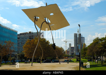 David und Goliat von Antoni Llena, Barcelona, Spanien Stockfoto