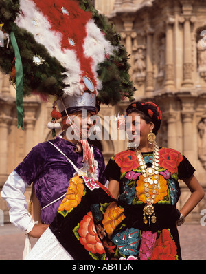 Oaxaca, indischer Tänzer Stockfoto