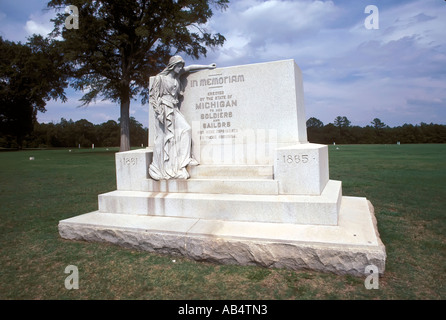 Historische Andersonville National Historic Site und Bürgerkrieg Gefangenenlager in Andersonville Georgia GA Stockfoto