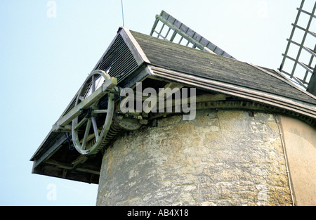 Detail der Bembridge Windmühle Denkmalschutz ich Windmühle gebaut C 1700 Stockfoto