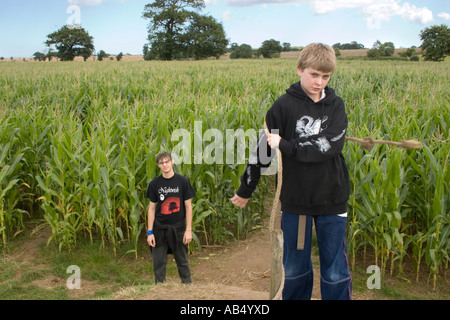 Mais Labyrinth in Metton Norfolk UK Stockfoto