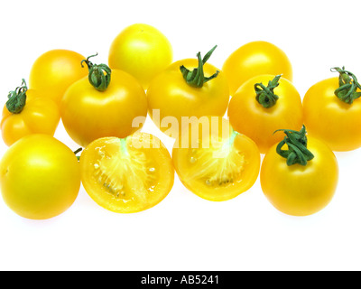 Gelbe Tomaten Golden Glow Sonne Sonnenschein Stockfoto
