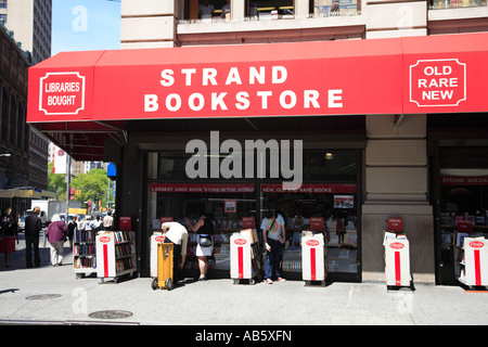 Aktionsbereich Buchhandlung Manhattan 12th Street New York City USA Stockfoto