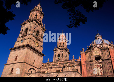 Kathedrale des Göttlichen Heilandes von Morelia, Kathedrale des Göttlichen Heilands, der Kathedrale, Catedral, Stadt Morelia, Morelia, Michoacán, Mexiko Stockfoto