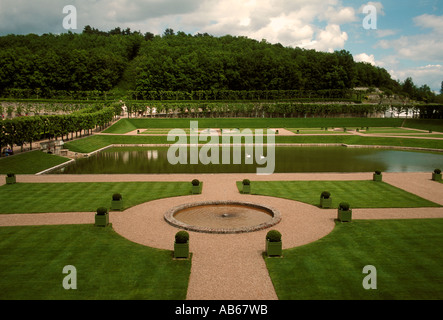 Garten, Garten, Jardin, Château de Villandry, Villandry Chateau, Dorf Villandry, Villandry, Tal der Loire, Indre-et-Loire, Region Centre, Frankreich Stockfoto