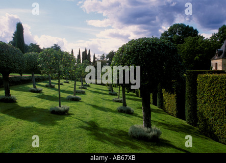 Eyrignac Manor Gardens, Eyrignac Manor, Stadt von Salignac-Eyvigues, Dordogne, Aquitaine, Frankreich, Europa Stockfoto