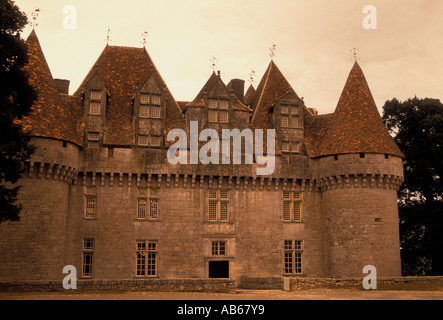 Chateau Monbazillac Monbazillac, Schloss, französisches Chateau aus dem 16. Jahrhundert, im Stil der Renaissance Schloss, Dorf, Monbazillac, Dordogne, Frankreich, Europa Stockfoto