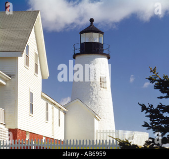 Pemaquid Point Lighthouse Bristol Maine USA Stockfoto