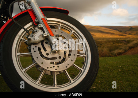 Motor Bike Rad Moors Hintergrund Stockfoto