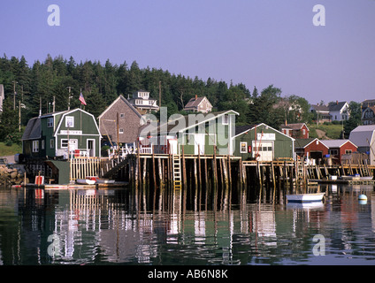 Insel der Schwäne Fischerdorf in Maine USA Nordamerika Stockfoto