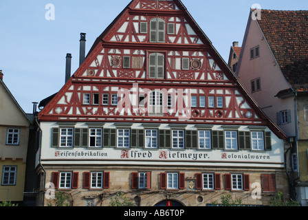 Die historischen Kielmeyer House Market Square Esslingen Baden-Württemberg Deutschland Stockfoto
