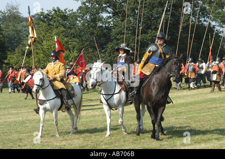 Sealed Knot nachspielen des englischen Bürgerkriegs 9. August 2003 Stockfoto