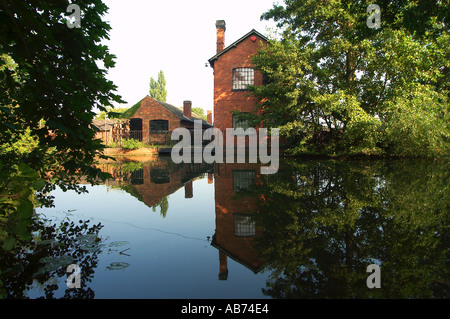 18. Jahrhundert Schmiede Milln jetzt Nadel Nationalmuseum in Redditch, Worcestershire, England Stockfoto