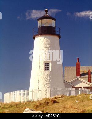 Pemaquid Point Lighthouse Bristol Maine USA Stockfoto