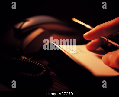 Notizblock Stockfoto