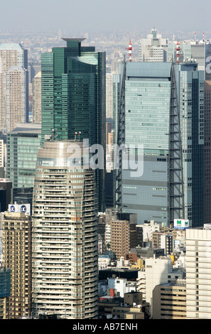 JPN, Japan, Tokyo: Blick aus dem Observatin-Deck von Roppongi Hills Mori Tower, Tokyo City View. Stockfoto