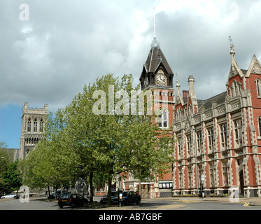 Burton On Trent Rathaus und Uhrturm Staffordshire England Stockfoto